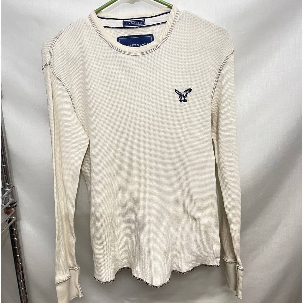 American Eagle mens waffle, long sleeve tee.